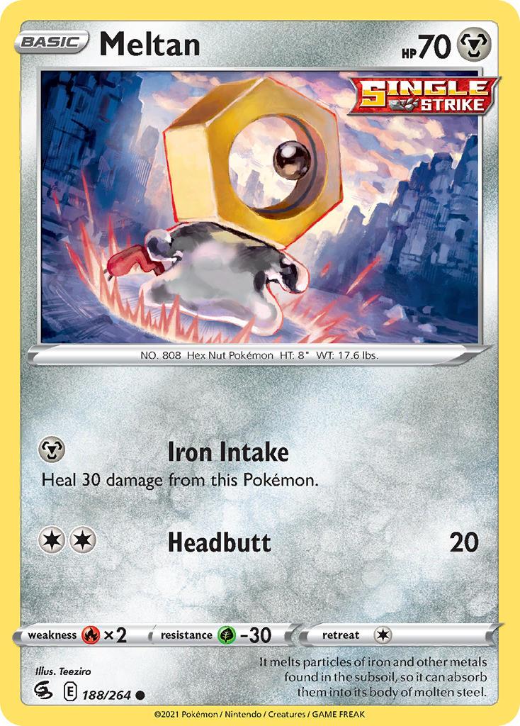 2021 Pokemon Trading Card Game Fusion Strike Price List 188 Meltan