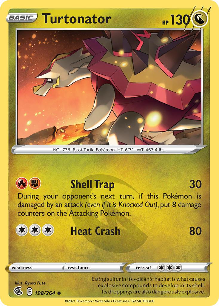 2021 Pokemon Trading Card Game Fusion Strike Price List 198 Turtonator