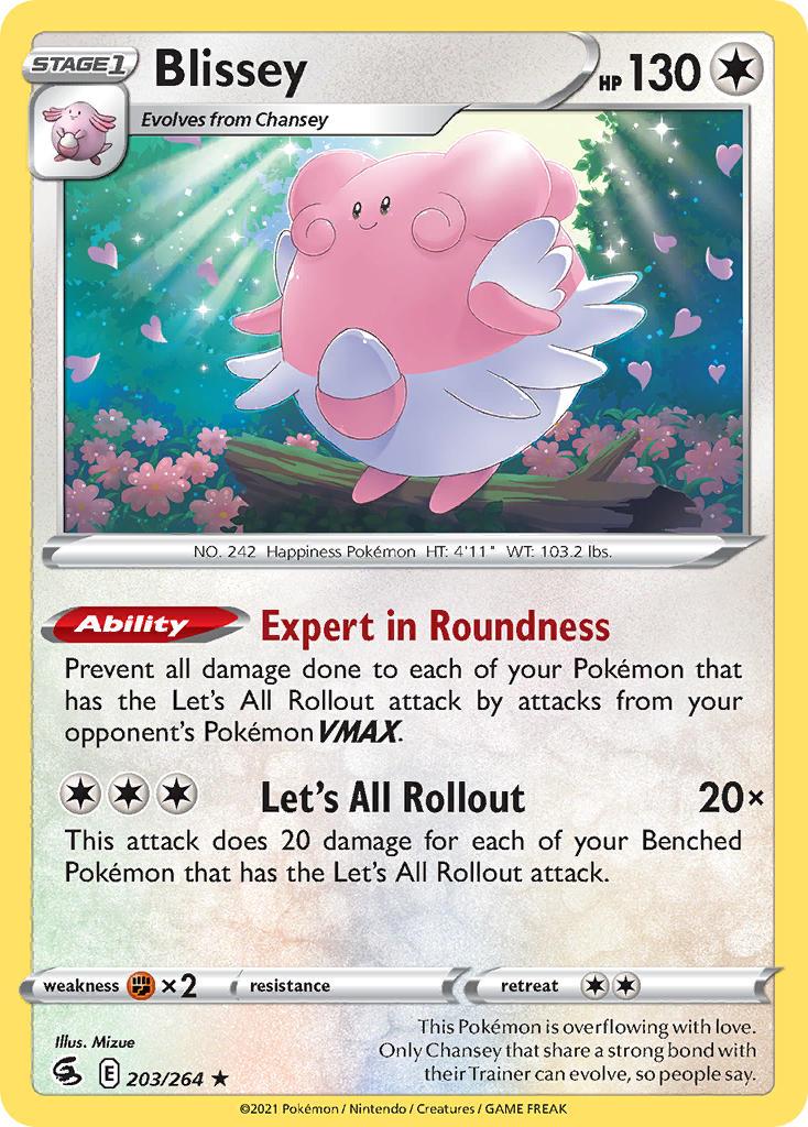 2021 Pokemon Trading Card Game Fusion Strike Price List 203 Blissey