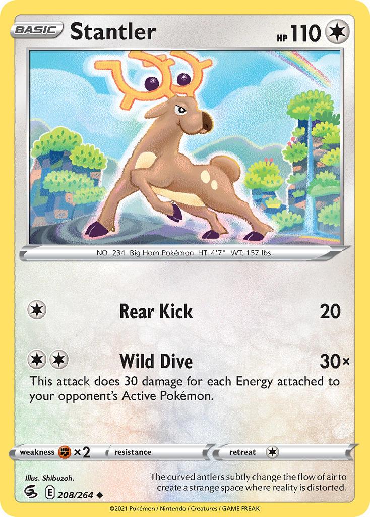 2021 Pokemon Trading Card Game Fusion Strike Price List 208 Stantler