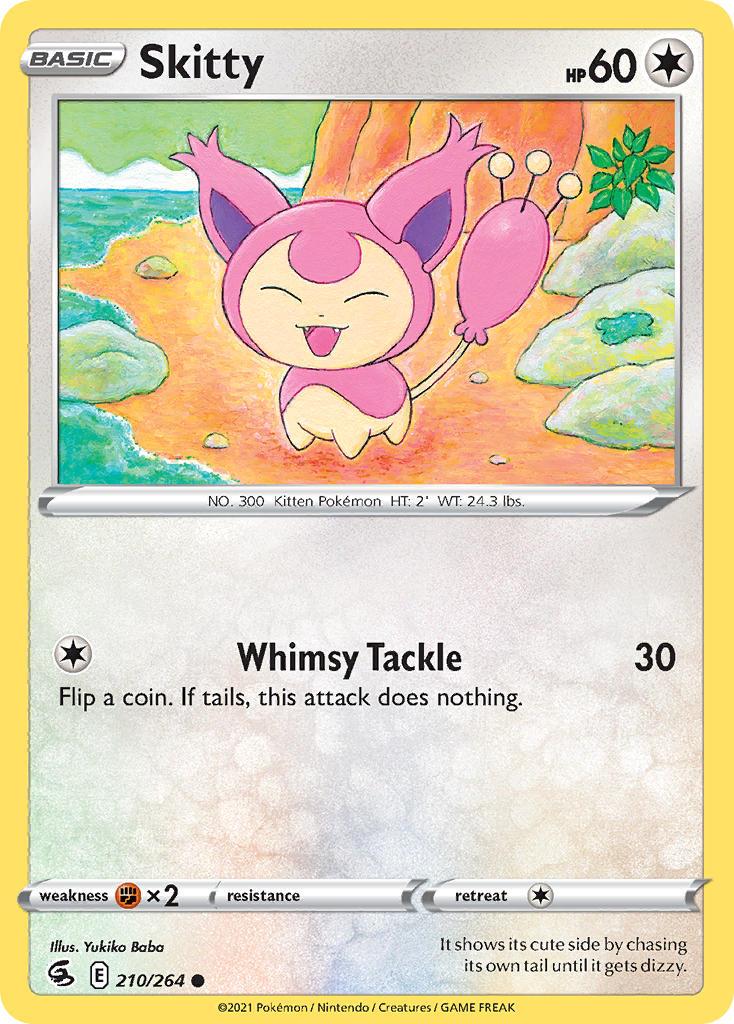 2021 Pokemon Trading Card Game Fusion Strike Price List 210 Skitty