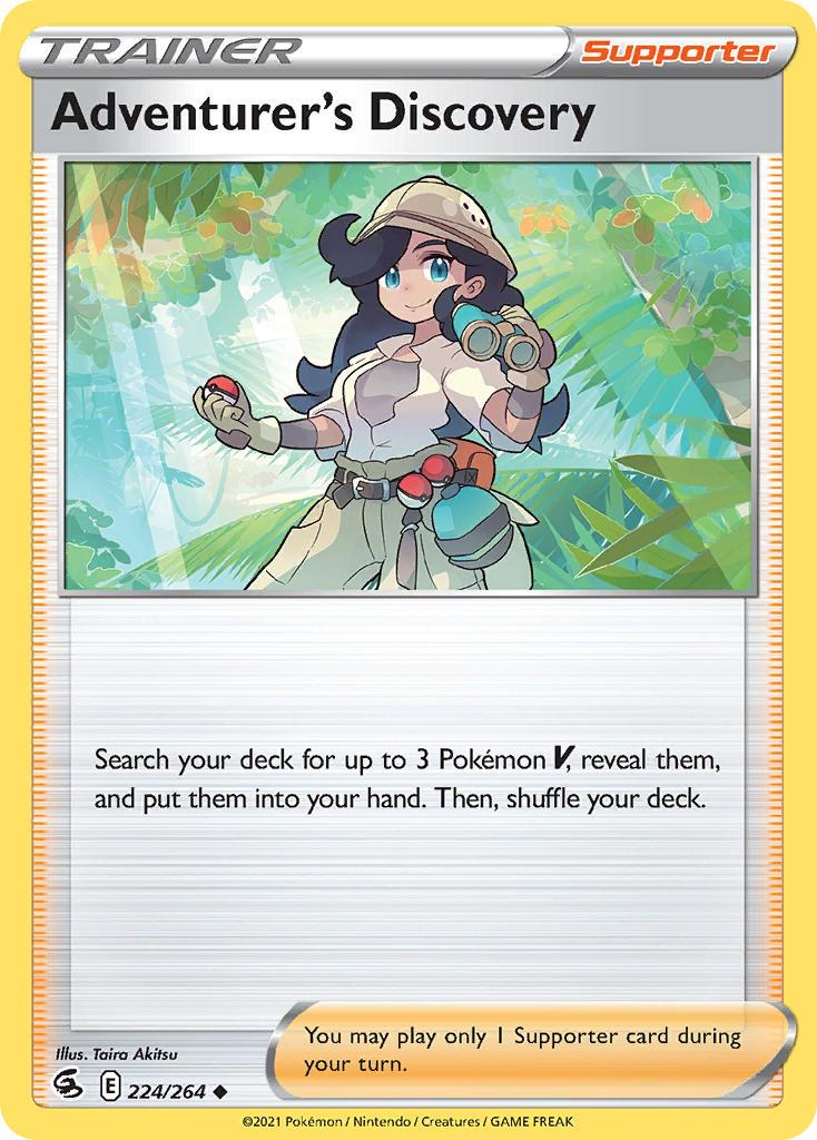 2021 Pokemon Trading Card Game Fusion Strike Price List 224 Adventurers Discovery