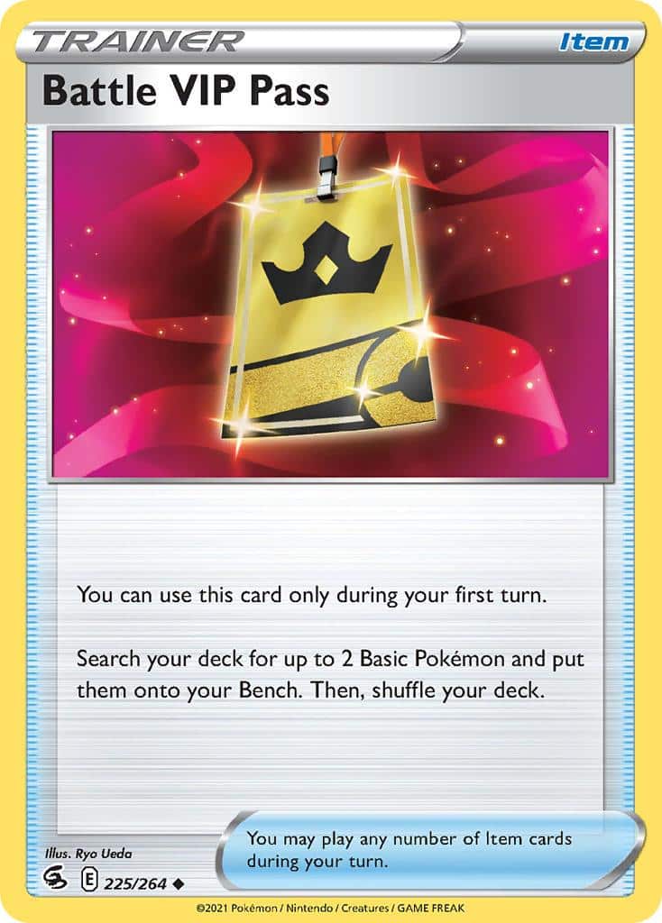 2021 Pokemon Trading Card Game Fusion Strike Price List 225 Battle Vip Pass