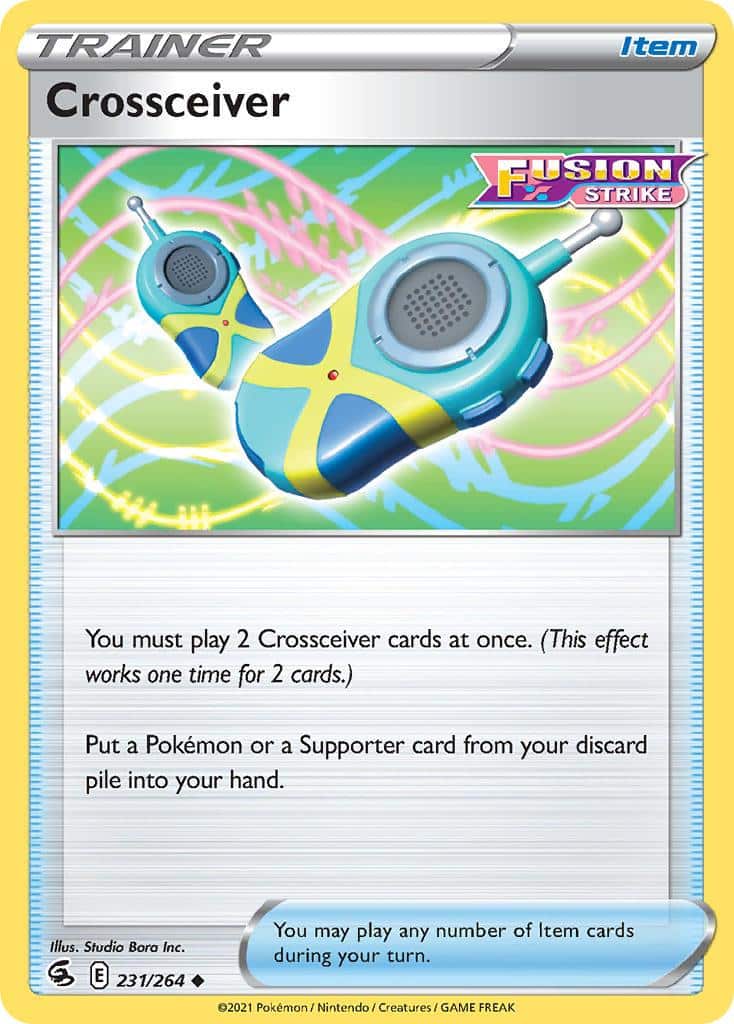 2021 Pokemon Trading Card Game Fusion Strike Price List 231 Crossceiver
