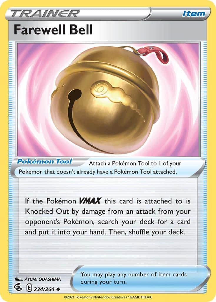 2021 Pokemon Trading Card Game Fusion Strike Price List 234 Farewell Bell