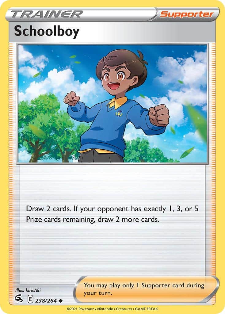 2021 Pokemon Trading Card Game Fusion Strike Price List 238 Schoolboy