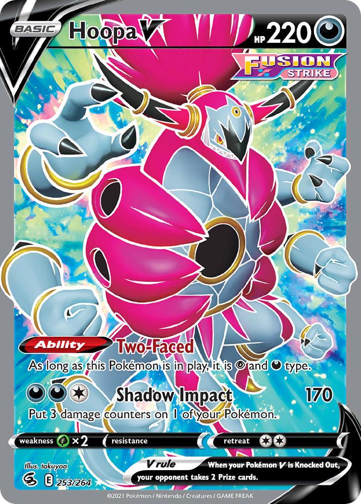 2021 Pokemon Trading Card Game Fusion Strike Price List 253 Hoopa V