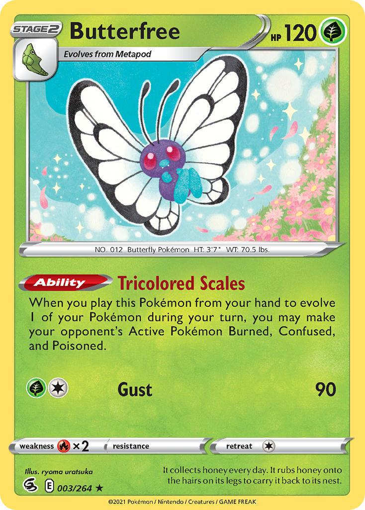 2021 Pokemon Trading Card Game Fusion Strike Set List 003 Butterfree