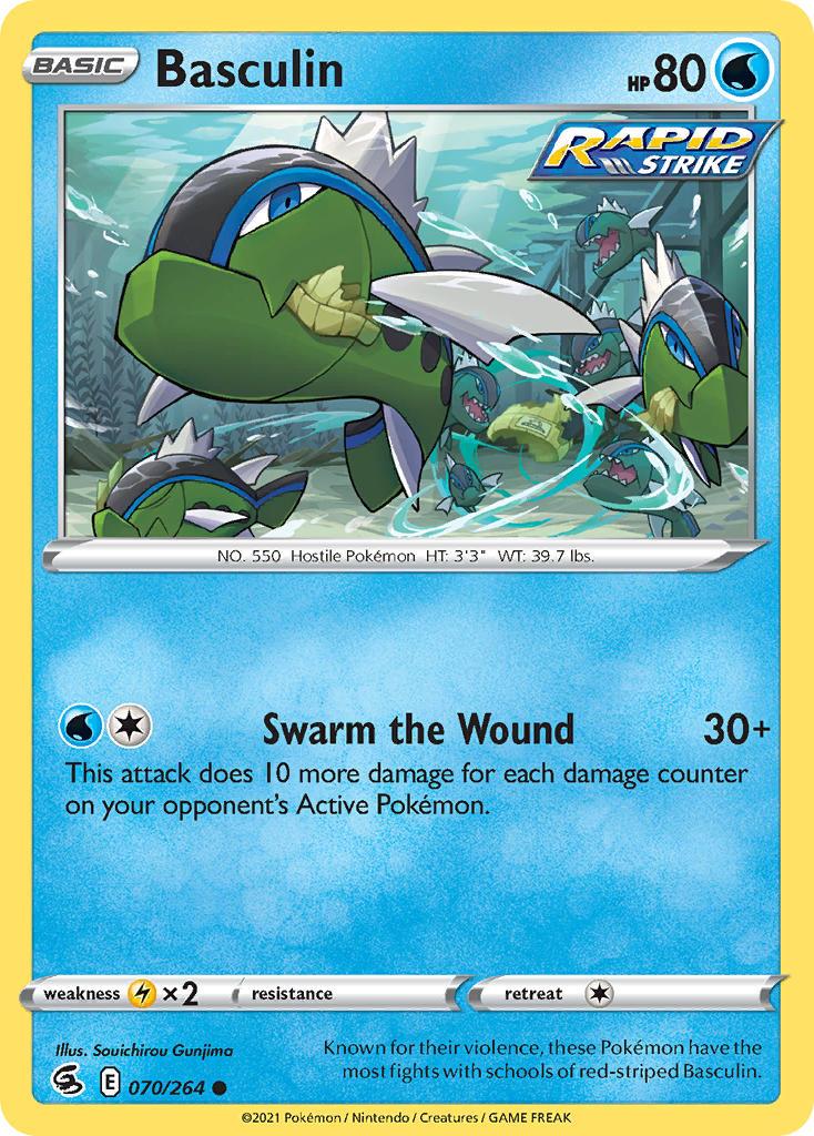 2021 Pokemon Trading Card Game Fusion Strike Set List 070 Basculin