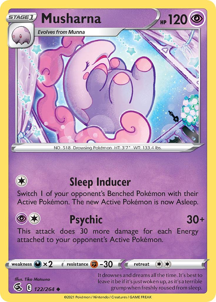 2021 Pokemon Trading Card Game Fusion Strike Set List 122 Musharna