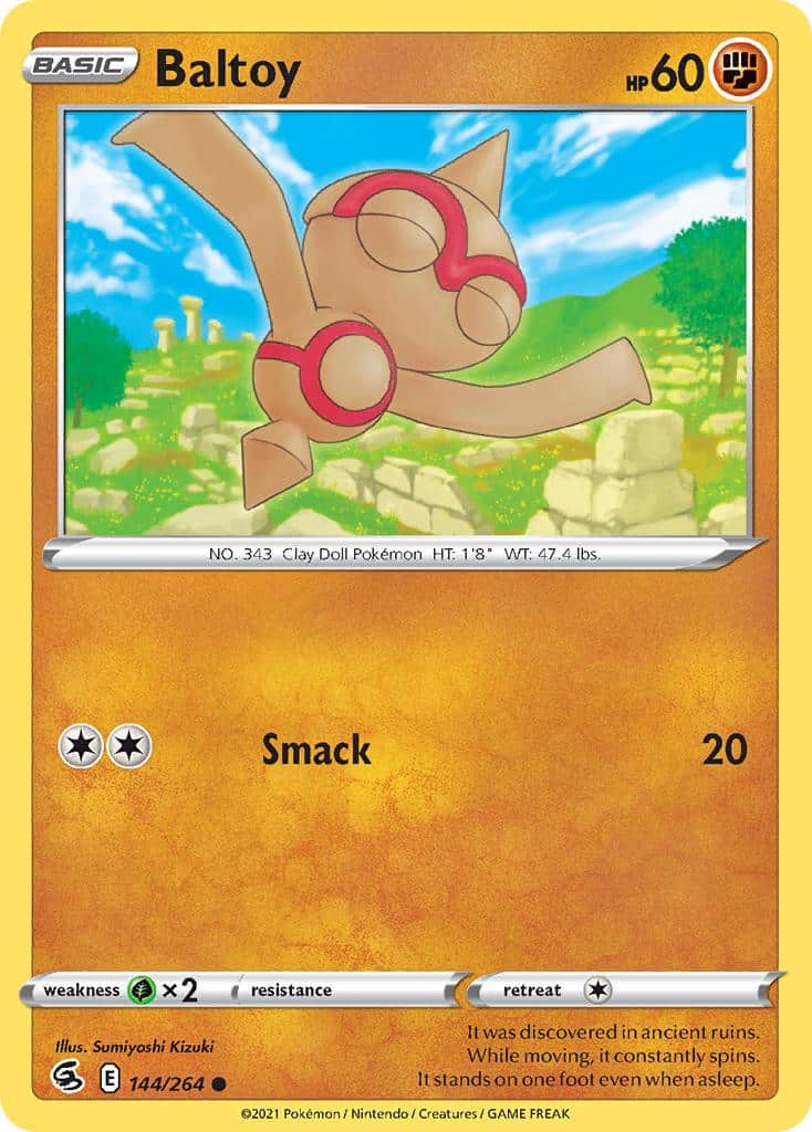 2021 Pokemon Trading Card Game Fusion Strike Set List 144 Baltoy