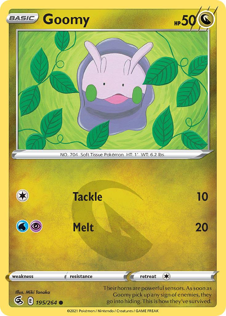 2021 Pokemon Trading Card Game Fusion Strike Set List 195 Goomy