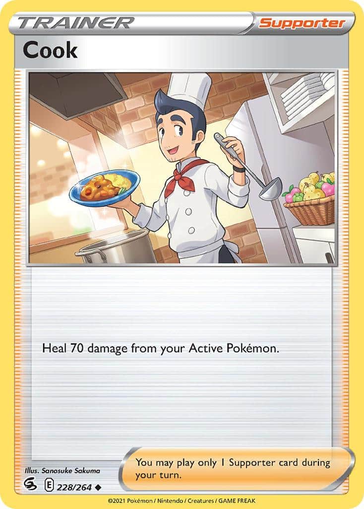2021 Pokemon Trading Card Game Fusion Strike Set List 228 Cook