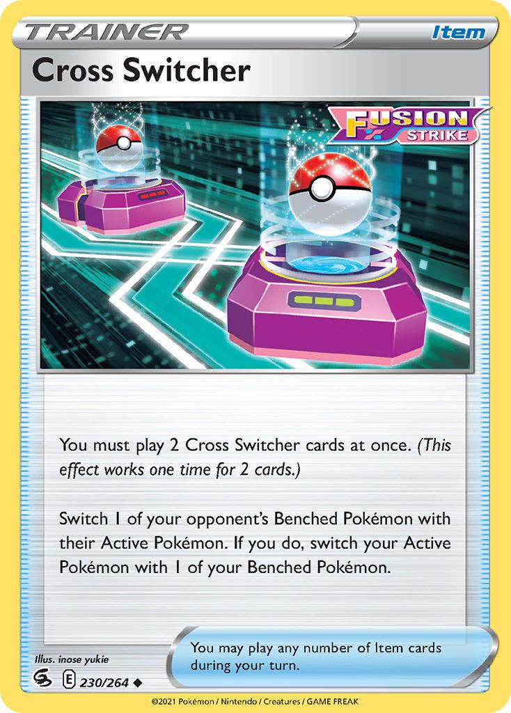 2021 Pokemon Trading Card Game Fusion Strike Set List 230 Cross Switcher