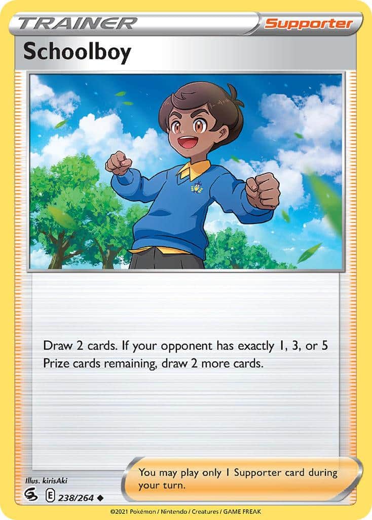 2021 Pokemon Trading Card Game Fusion Strike Set List 238 Schoolboy