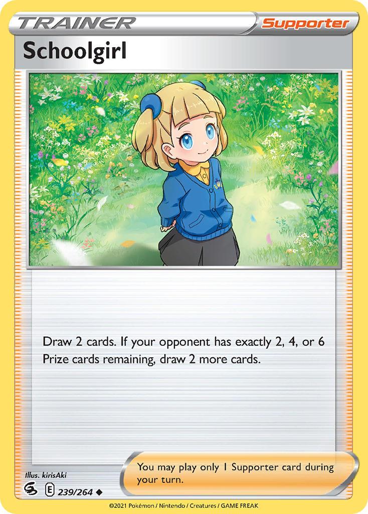 2021 Pokemon Trading Card Game Fusion Strike Set List 239 Schoolgirl