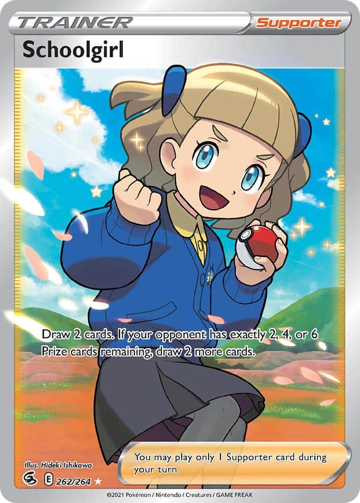 2021 Pokemon Trading Card Game Fusion Strike Set List 262 Schoolgirl