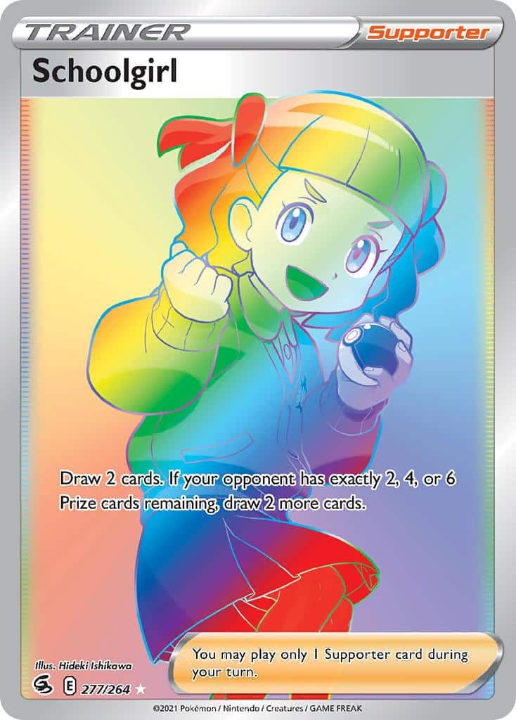 2021 Pokemon Trading Card Game Fusion Strike Set List 277 Schoolgirl