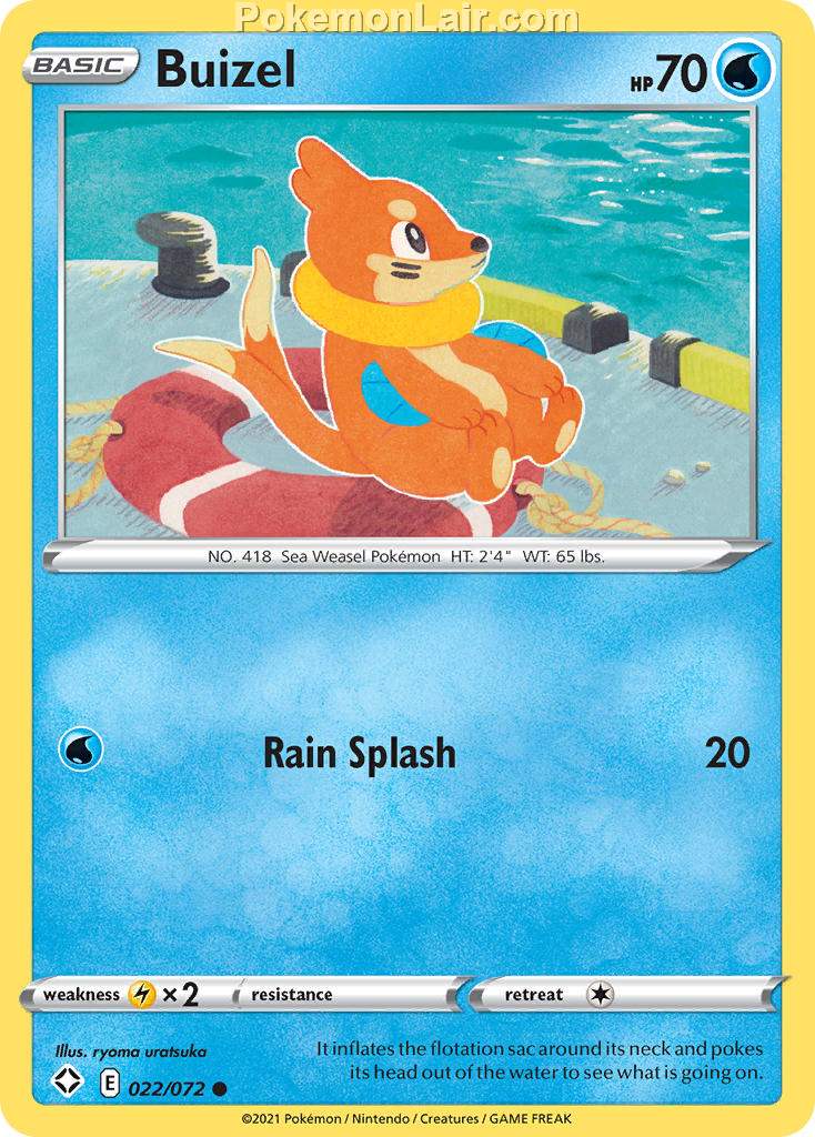 2021 Pokemon Trading Card Game Shining Fates Price List – 22 Buizel