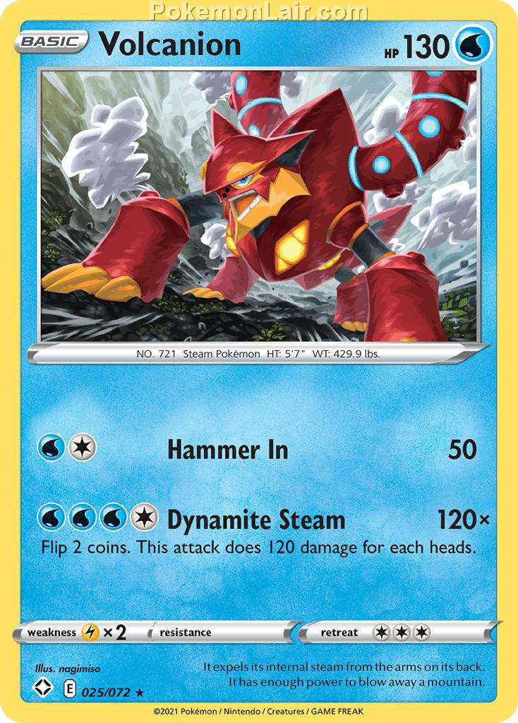 2021 Pokemon Trading Card Game Shining Fates Price List – 25 Volcanion