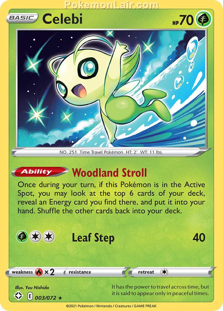 2021 Pokemon Trading Card Game Shining Fates Price List – 3 Celebi