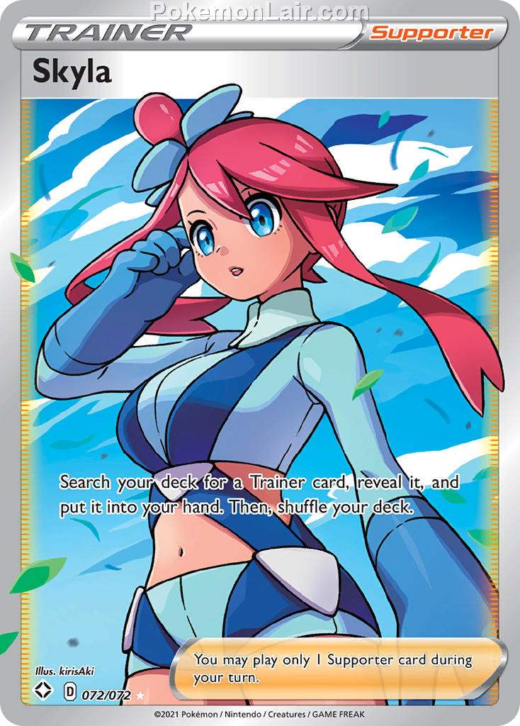 2021 Pokemon Trading Card Game Shining Fates Price List – 72 Skyla