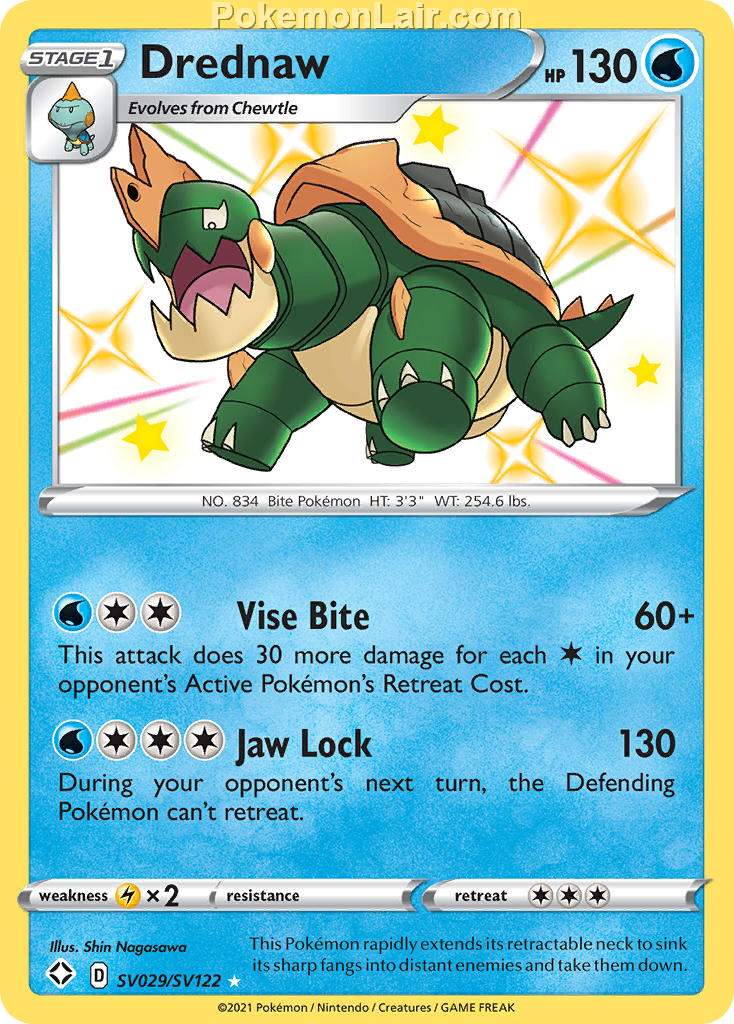 2021 Pokemon Trading Card Game Shining Fates Price List – SV029 Drednaw