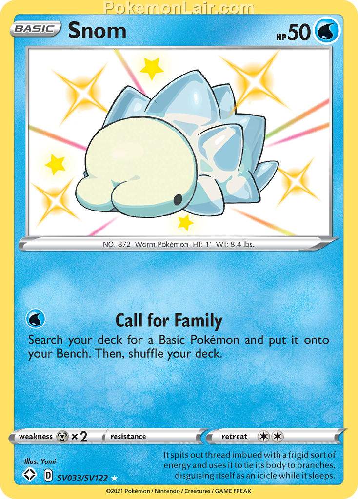 2021 Pokemon Trading Card Game Shining Fates Price List – SV033 Snom