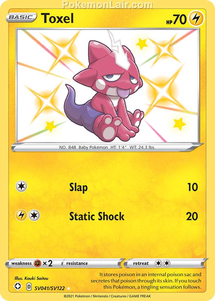 2021 Pokemon Trading Card Game Shining Fates Price List – SV041 Toxel
