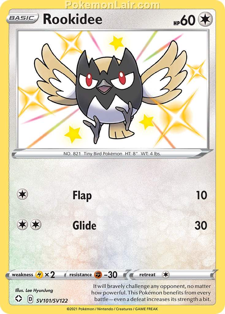 2021 Pokemon Trading Card Game Shining Fates Price List – SV101 Rookidee