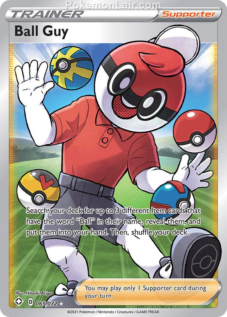 2021 Pokemon Trading Card Game Shining Fates Set List – 65 Ball Guy