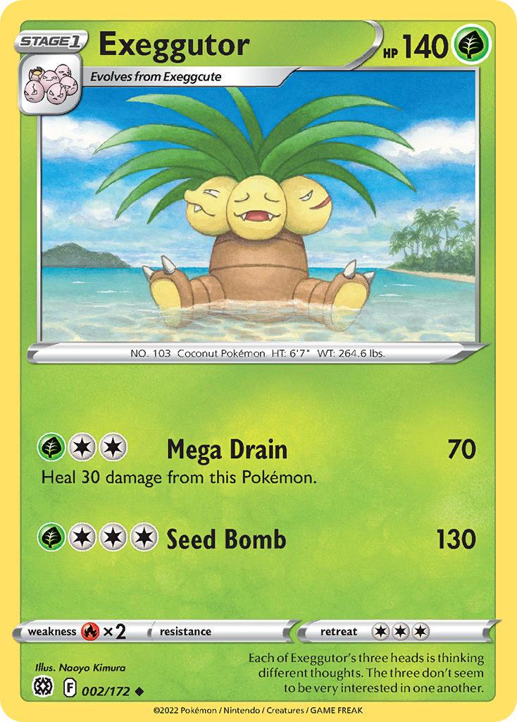 2022 Pokemon Trading Card Game Brilliant Stars Price List 002 Exeggutor