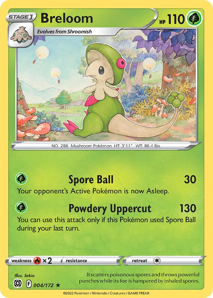 2022 Pokemon Trading Card Game Brilliant Stars Price List 004 Breloom