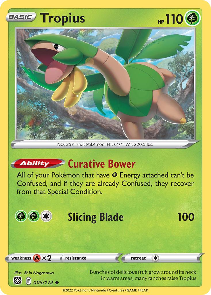 2022 Pokemon Trading Card Game Brilliant Stars Price List 005 Tropius