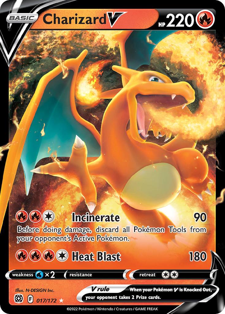 2022 Pokemon Trading Card Game Brilliant Stars Price List 017 Charizard V