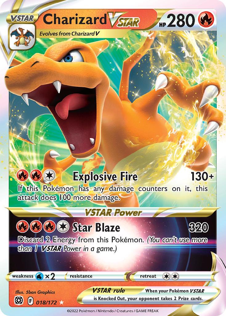 2022 Pokemon Trading Card Game Brilliant Stars Price List 018 Charizard V Star
