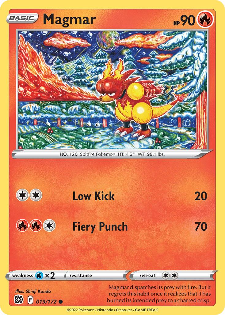 2022 Pokemon Trading Card Game Brilliant Stars Price List 019 Magmar