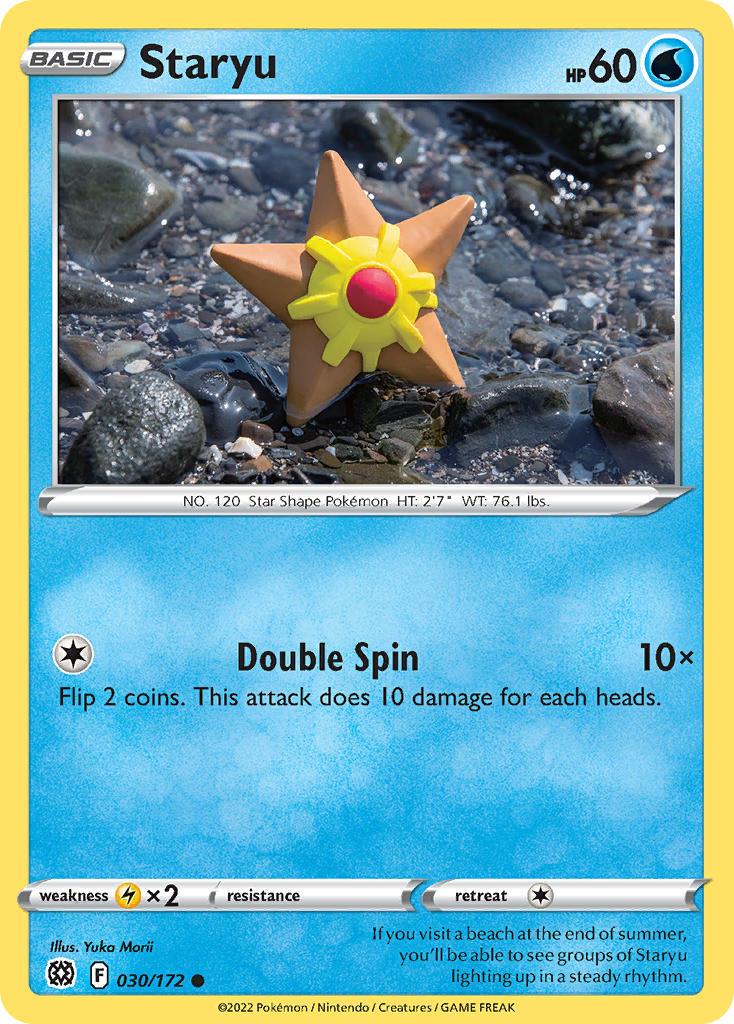 2022 Pokemon Trading Card Game Brilliant Stars Price List 030 Staryu