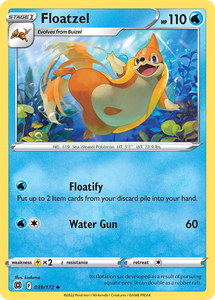 2022 Pokemon Trading Card Game Brilliant Stars Price List 039 Floatzel