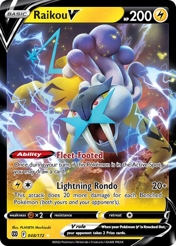 2022 Pokemon Trading Card Game Brilliant Stars Price List 048 Raikou V