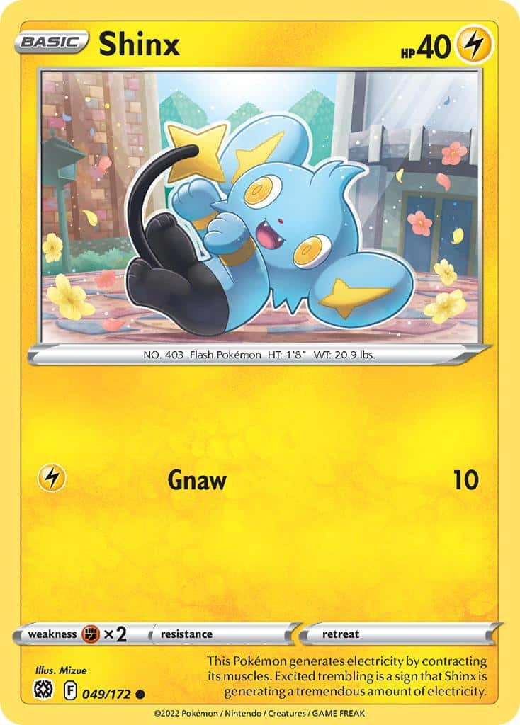 2022 Pokemon Trading Card Game Brilliant Stars Price List 049 Shinx