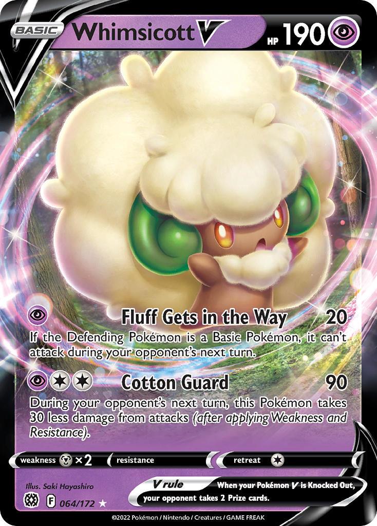 2022 Pokemon Trading Card Game Brilliant Stars Price List 064 Whimsicott V