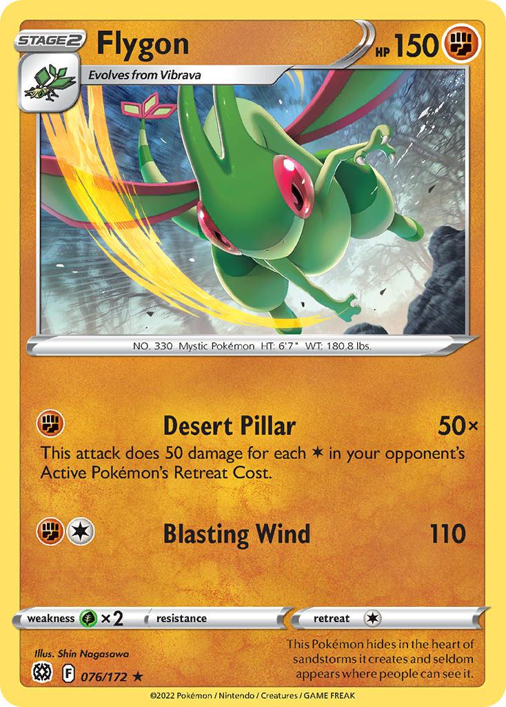 2022 Pokemon Trading Card Game Brilliant Stars Price List 076 Flygon