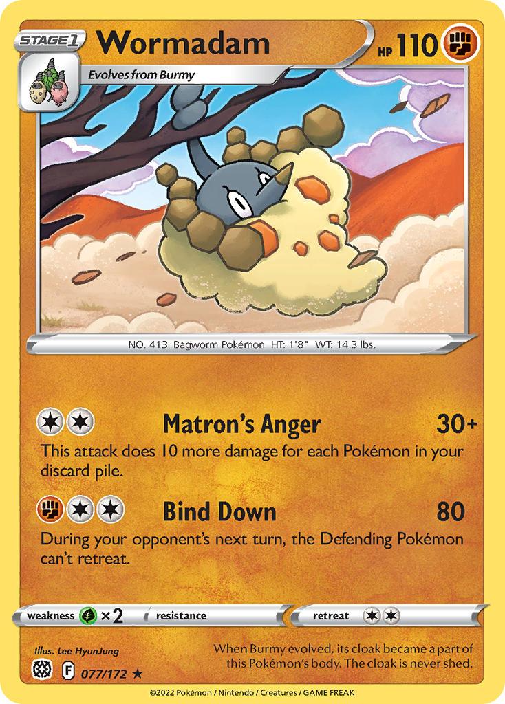 2022 Pokemon Trading Card Game Brilliant Stars Price List 077 Wormadam