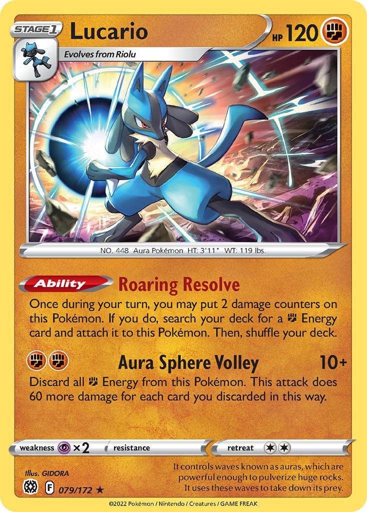 2022 Pokemon Trading Card Game Brilliant Stars Price List 079 Lucario