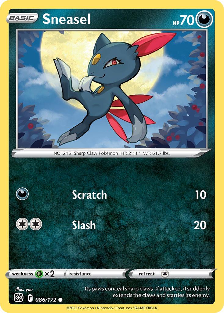 2022 Pokemon Trading Card Game Brilliant Stars Price List 086 Sneasel