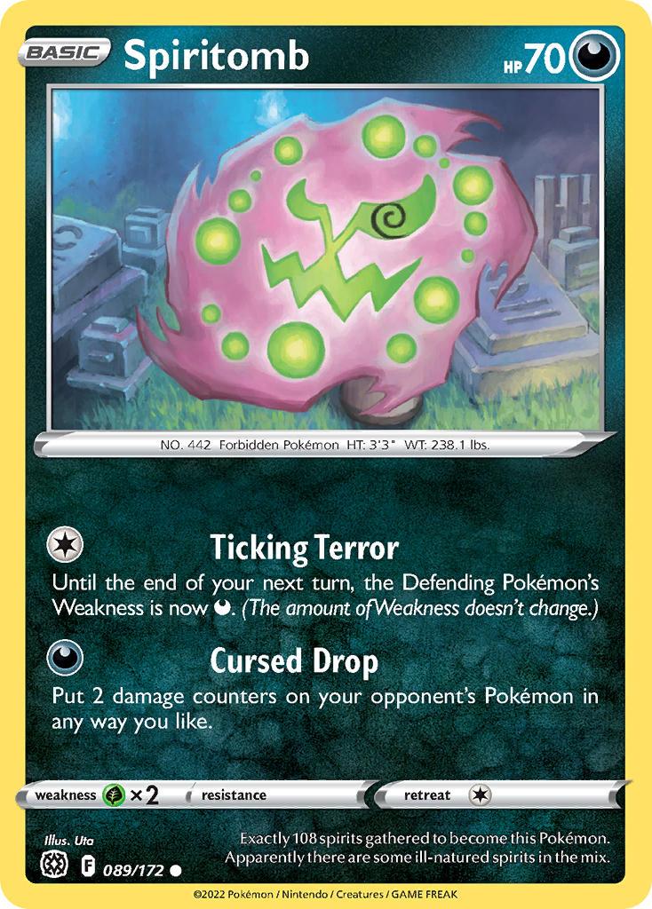 2022 Pokemon Trading Card Game Brilliant Stars Price List 089 Spiritomb