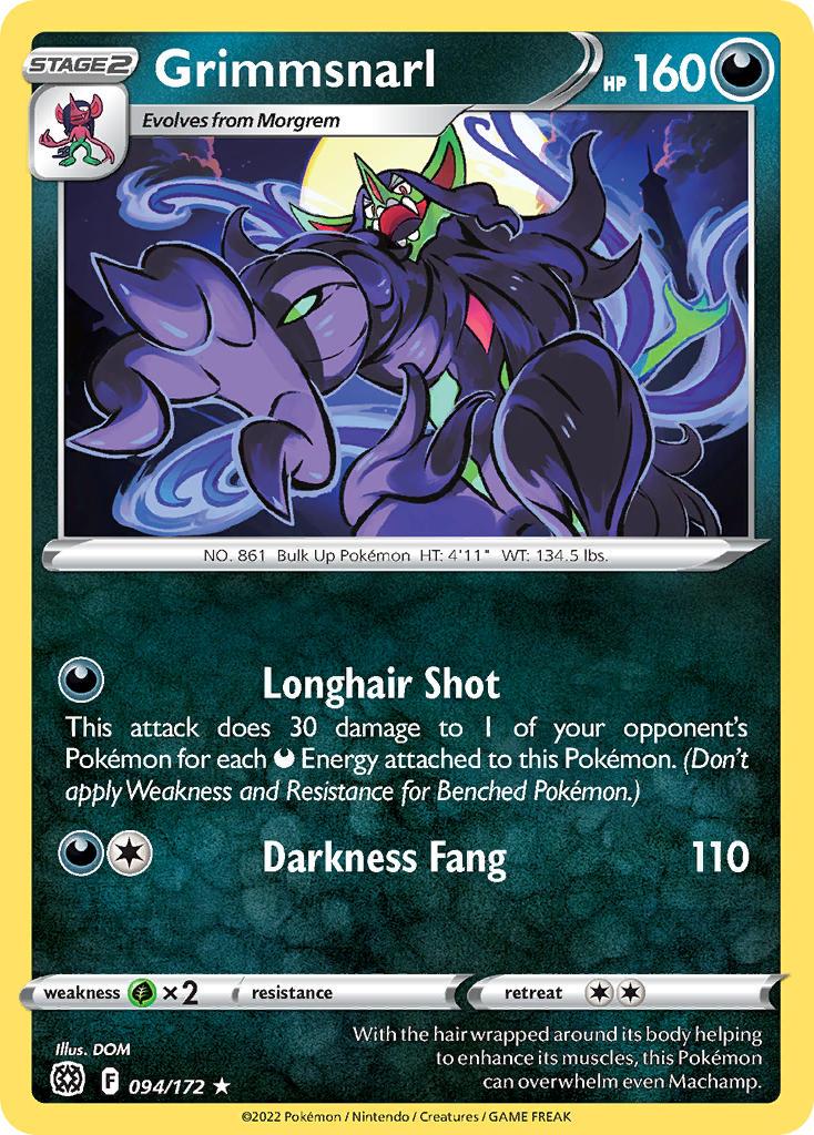 2022 Pokemon Trading Card Game Brilliant Stars Price List 094 Grimmsnarl