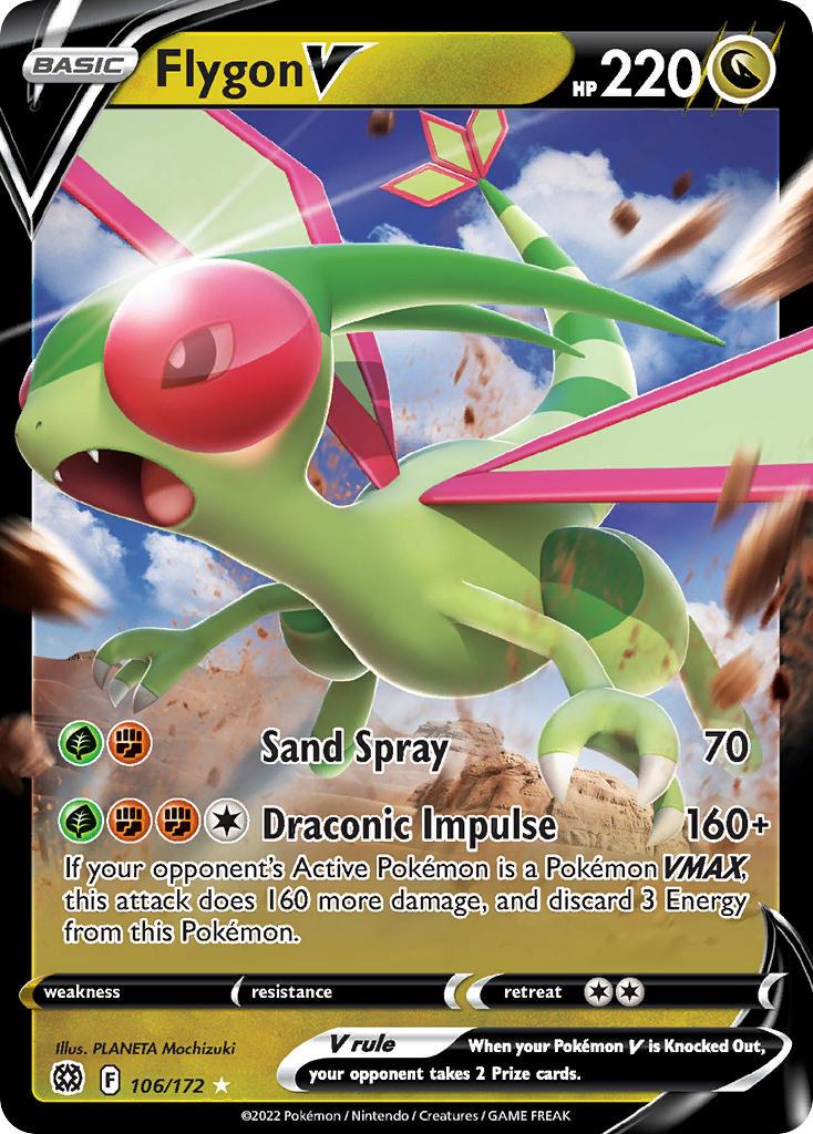 2022 Pokemon Trading Card Game Brilliant Stars Price List 106 Flygon V