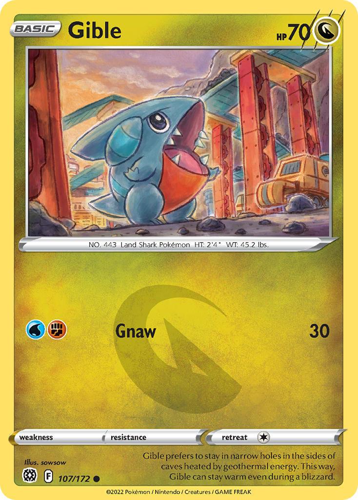 2022 Pokemon Trading Card Game Brilliant Stars Price List 107 Gible